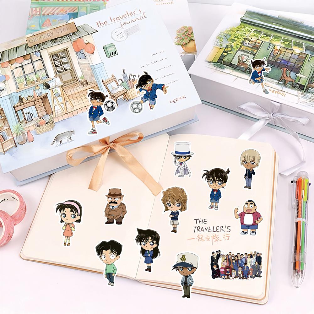 103080Pcs Detective Conan Anime Stickers Graffiti Laptop Phone Scrapbook Skateboard Wall Cool Cartoon Diy Decal Kids Toys