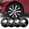4ks Kovové nálepky na středové krytky kol pro Peugeot 206 207 208 306 307 308 406 407 408 508 106 107 108 2008 3008 5008 RCZ