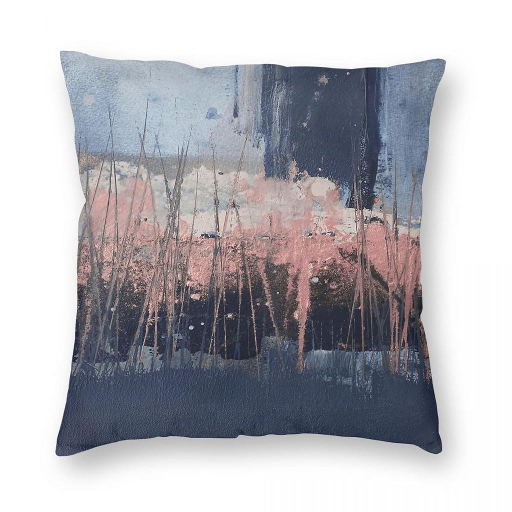 Pink Navy Industrial Abstract Square Pillowcase Polyester Linen Velvet Pattern Zip Decor Throw Pillow Case Home Cushion Case
