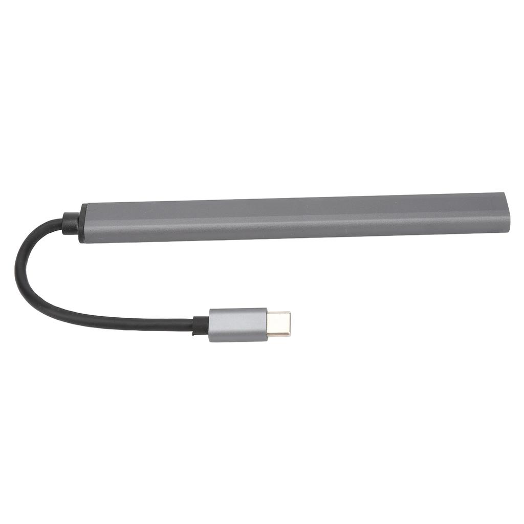 7 in 1 Type C Hub Aluminium Alloy Docking Station Multiport Adapter Dongle Plug and Play for PC