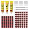 Bicycle Tire Repair Kit with Cold Patch, Glue, and Lever Tools