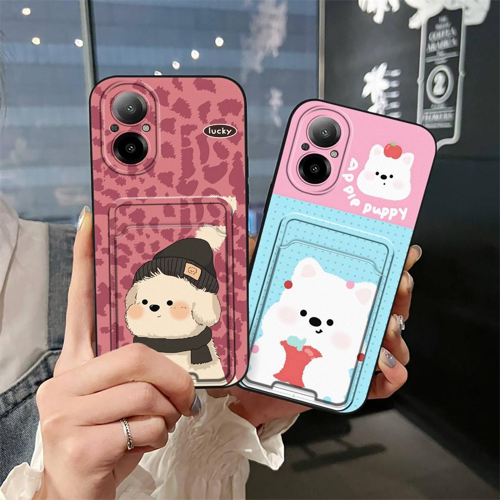 Durable Fashion Design Phone Case For Realme C67 4G/Realme12 Lite Card slot Graffiti TPU Anti-dust Cartoon Card sleeve