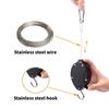 Retractable Hooks for Planter and Decorations Ideal for Home and Garden Spaces Indoor and Outdoor Plant Hangers
