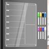 Multifunctional Fridge Weekly Calendar Erasable Memo Board  for Grocery Shopping List & Chore