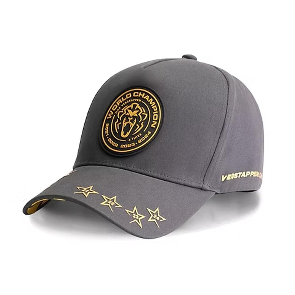 Red Bull Racing F1 2025 Official Max Verstappen Orange Lion Driver Cap Unisex Baseball Caps