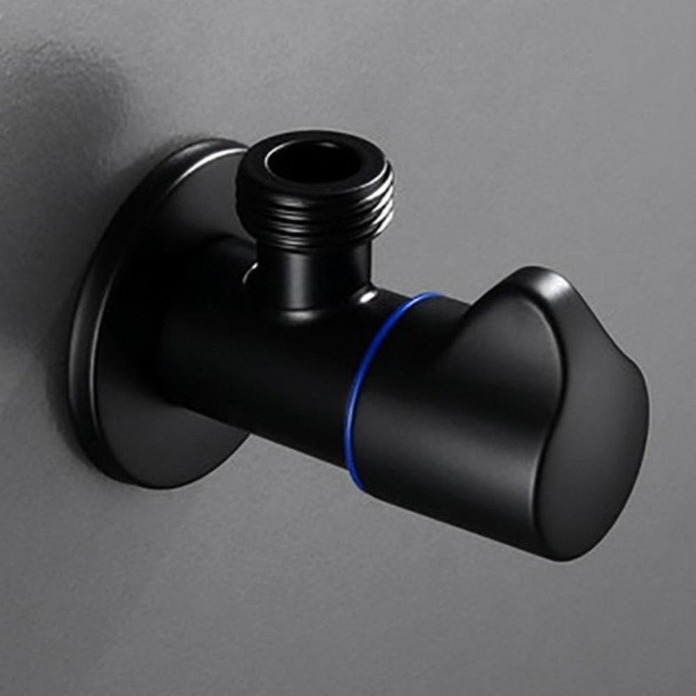 

G1/2 Thread Triangle Valve Metal Water Tap Connector Useful Water Faucets Switch синий