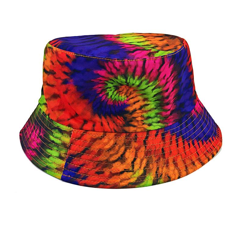 Retro Graffiti Double-Sided Bucket Hat for Men & Women - Versatile Outdoor Travel Sun Protection