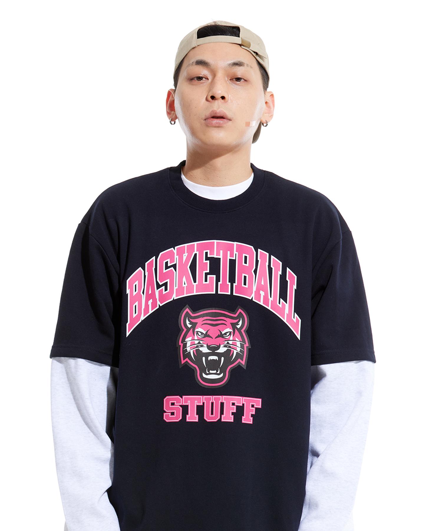 Sturf Pink Tiger Layered Long Sleeve T-Shirt Navy M