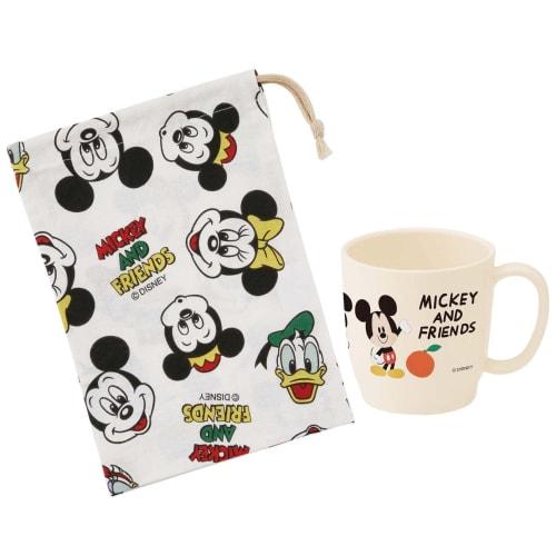 Skater Kids' Cup Bag, 21 x 15cm, Disney Mickey Mouse & Friends Cooking, Made in Japan, KB62-A