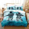 3d Anime Game Warface Breakout Bedding Set Printed Bed Set With Pillowcase Duvet Cover Soft Single Double Queen Super King Size