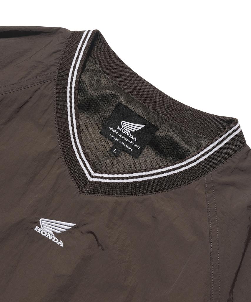 PHYPS MOTORCYCLE Basic Nylon Pocket Long Sleeve Brown
