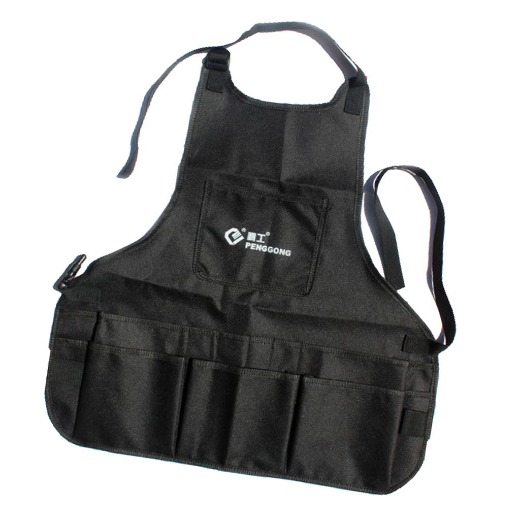 4 Colors Multifunction Auto Repair Work Bags Construction Aprons Black