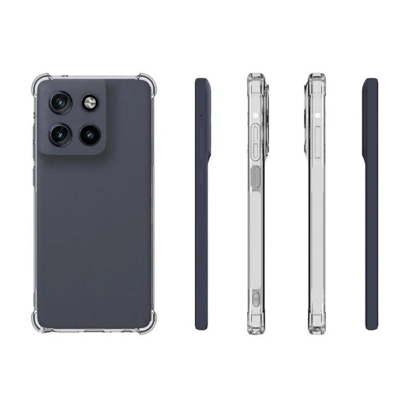 For Motorola Moto G Stylus 5G (2025) Clear TPU Case WANLONFENG TM Series 2.0mm Phone Back Cover