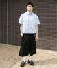 XERO One-Side Pleated Over Sweat Shorts [Black]