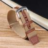 20mm 22mm Woven Nylon Watch Bracelet for Seiko for Rolex Canvas Patch Leather Watch Strap for Omega Replacement Watchband Belts