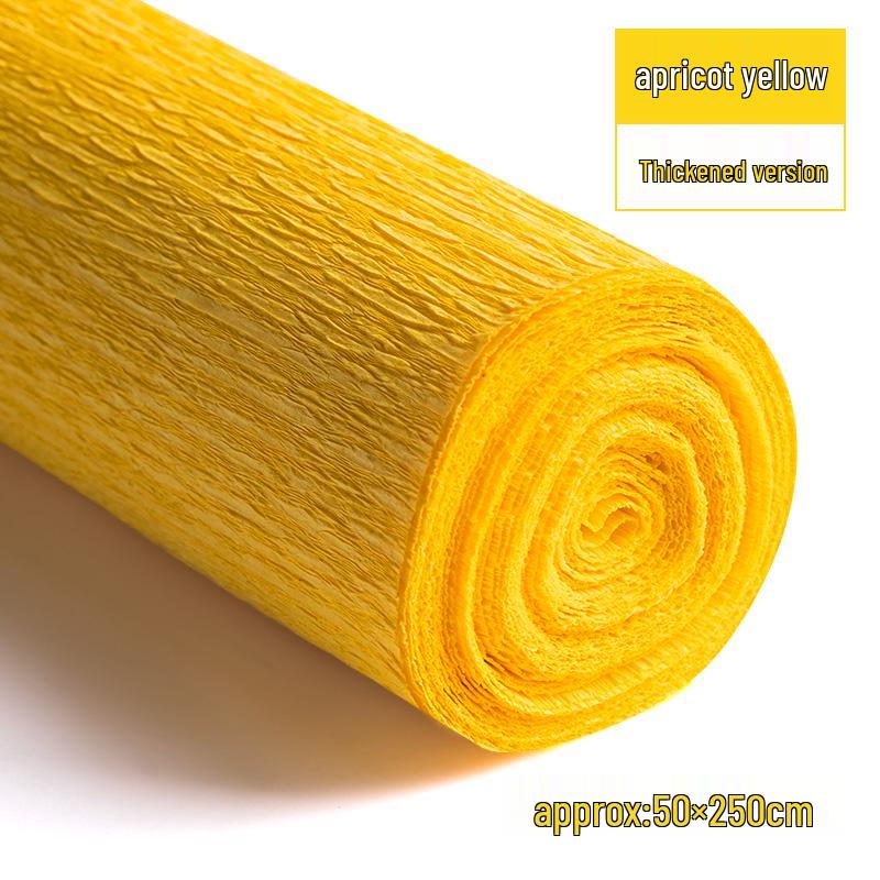 Packung dickes grünes Krepppapier für handgefertigte 3D-Blumen, ideal für Bastelarbeiten in Grundschule und Kindergarten