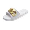 Fashion Luxury Summer New Sandals Women's Chain Links Korean Version Outdoor Wear Home and Indoor Personalized Beach Shoes