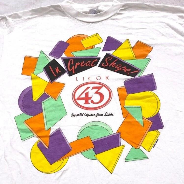 

vintage 90s LICOR 43 T-Shirt XL alcohol beer single stitch 80s S