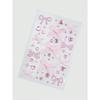 Kawaii 1 pz Pizzo Fiocco Cuore Strass Decalcomania Sticker Viso Decorazione, Adatto Per Feste E Festival