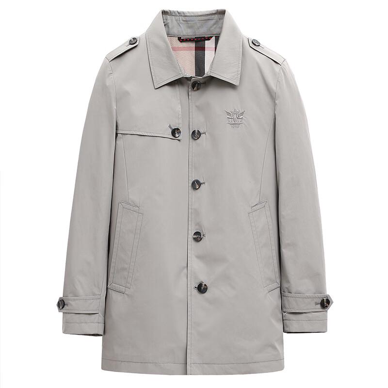 Мужской тренч средней длины в стиле business casual FMYG8862 XXXL