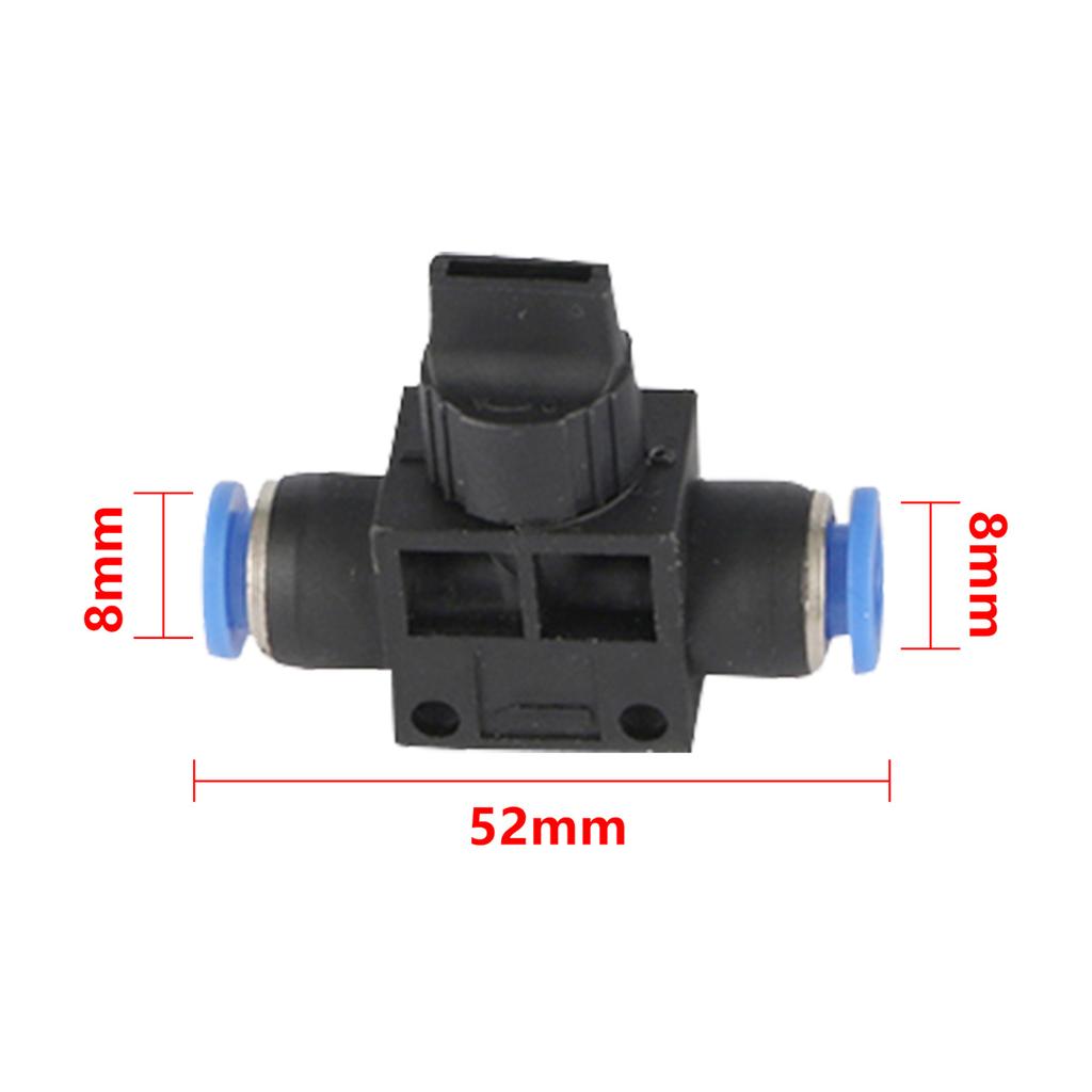 Pneumatic Trachea Quick-in Buckle-type Hand Valves 4/6/8/10/12mm Garden Lawn Irrigation Flow Limiting Speed Control Switch 5Pcs