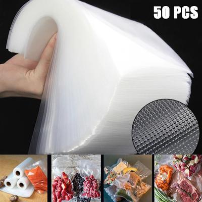 50ks Kuchyňské vakuové sáčky na utěsnění potravin pro Sous Vide Food Saver Skladovací sáček Vakuové balení Sáčky Kuchyňské doplňky