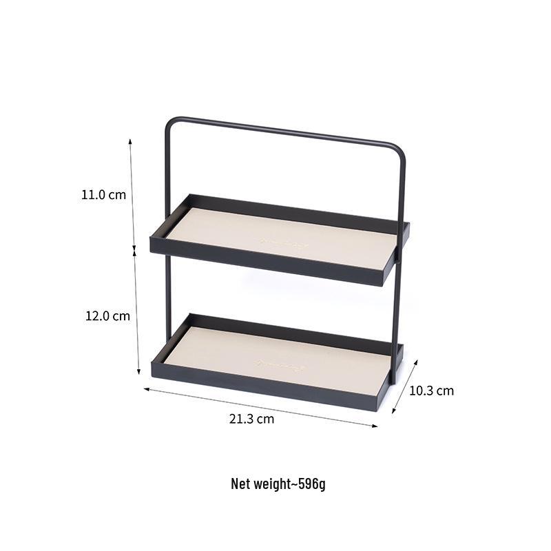 

Многоярусная железная стойка для демонстрации ювелирных изделий и косметики - настольный органайзер