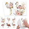 Cleaning Cloth Reusable Kitchen Dish Towels Eco-friendly Microfiber Floral Flamingo Print Dishcloths Lint Free Washable Duster Rags Tea Towels 9*7inch