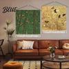 Fabric Wall Tapestry Easy Install Living Room French Vintage Maillard Tapestry Decor Retro Hanging
