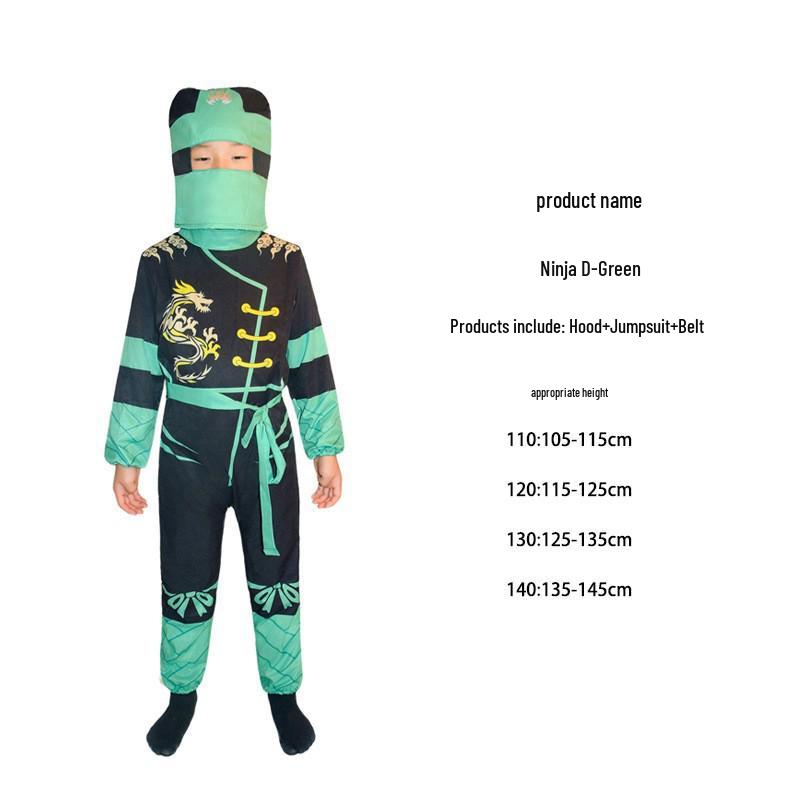 Costum Cosplay Samurai Ninja pentru Copii de Halloween pentru Joc de Rol și Spectacol