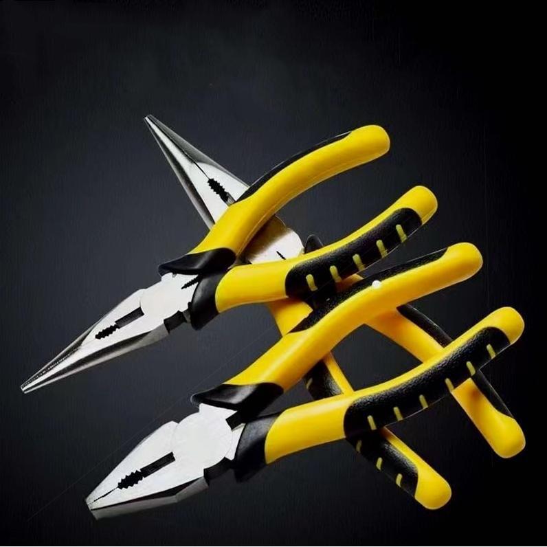 High Carbon Steel Multifunctional Pliers Needle Nose Wire Cutter Pliers Non‑Slip Grip Hand Tool For Household Electrical Repair