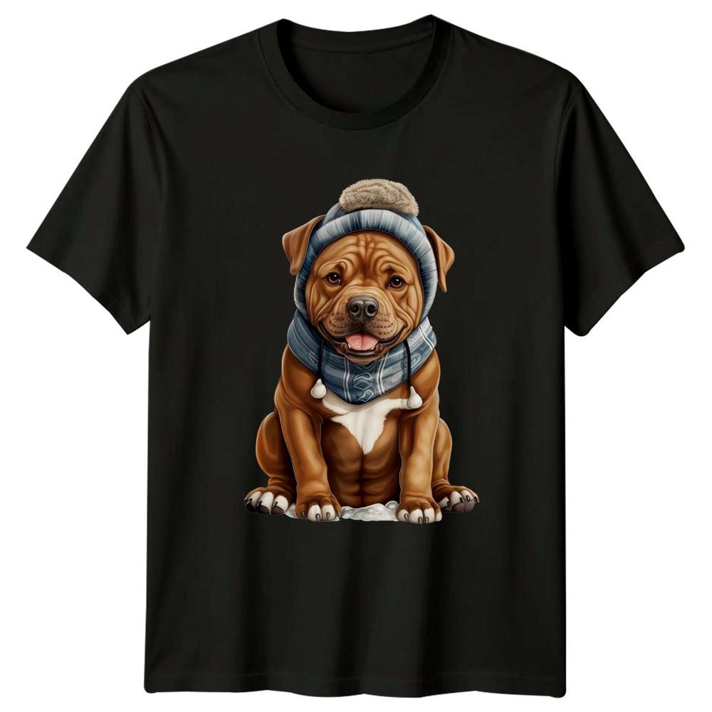 Schnauzer Puppy In Hoodie Schnauzer Dogs Animals Unisexs TShirt Unisexs Graphic Tee