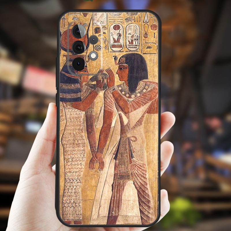 Egypt Pharaoh Mural Case For Samsung Galaxy A26 A54 A14 A36 A16 A33 A56 A15 A55 A53 A35 A22 A32 A52 A34 A05 A06