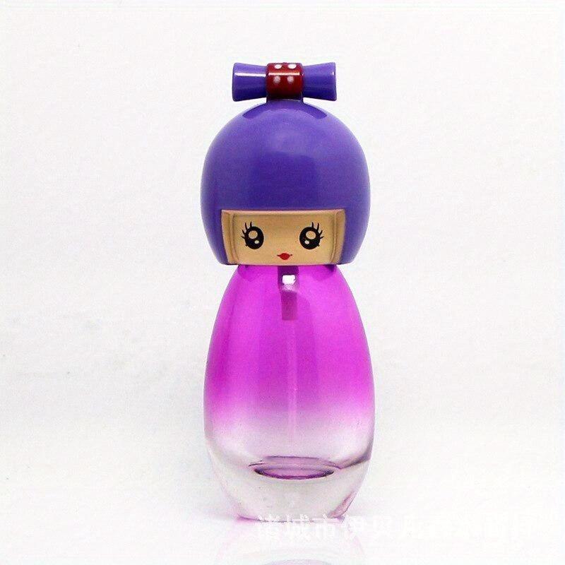 20ML Cute Japanese Kimono Doll Shaped Perfume Glass Spray Bottle Refillable Atomizer Women Travel Perfume Bottle Colorful.