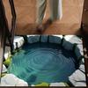 3D Optical Illusion Rug Realistic Hole Doormat Non-Slip Bottom Entrance Rug Floor Mat for Front Door Kitchen Bathroom Home Decor