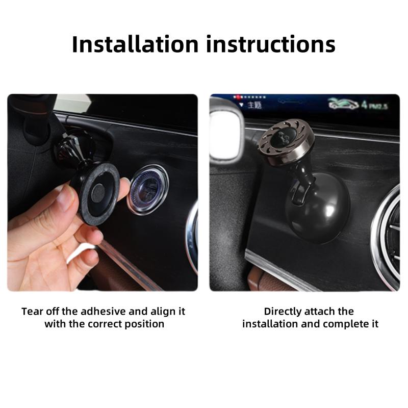 Car One Key Start Metal Button Cover One Key Start Control Rod, Engine Start/Stop Control Rod Decorative Accessories