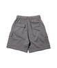 CREAM SODA LAB Pigment Cargo Bermuda Elastic Pants Grey