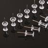 100/200/500Pcs Clear Push Pins Transparent Plastic Head Thumb Tacks Steel Pointed Nails