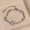 Y2K Chain Bracelet Crystal Women's Bracelet Sweet Flowers Bracelet