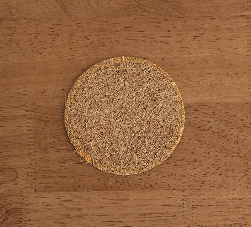 Retro Organic Loofah Sponge Cup Teapot Mat Durable Natural Kitchen Coaster Eco-friendly Teaware Tray Accessory Tea Ceremony