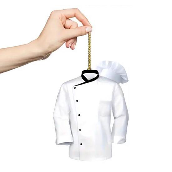 Chef Top Pendant Rearview Mirror Hanging Pendant Cute Chef's Coat Car Ornament