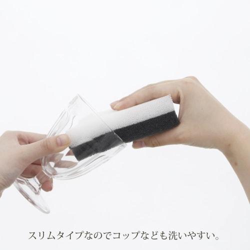 Plus One Sponge, Slim Kitchen Sponge with Excellent Water Drainage, Pack of 10, Approx. 6 X 12 X 3.6 Cm (per Sponge), Made In Japan, Monotone