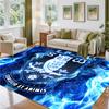 Sheffield Wednesday Football Design Crystal Velvet Rug Soft Decorative Mat for Bedroom Entrance