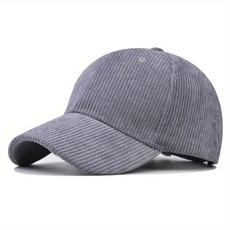 Corduroy Hat, Strapback Cap, SnapBack Hat, Baseball Hat, Solid Colour Summer Hat, Beach Unisex Hats For Men Women, Dad Hats, Vin