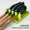 Kitchen Storage Rack for Utensils - Plastic Spoon Spatula Holder, Leak Proof Tray, Chopsticks Soup Spoon Baking Tools Organizer
