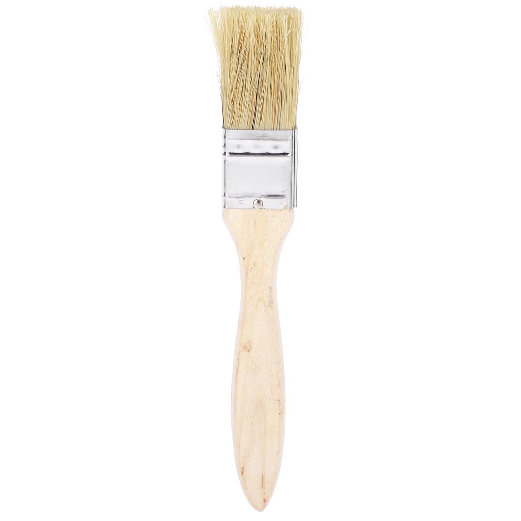 20Pcs Paint Brush Artificial Fur Flat Wood Handle Brush Kit for Grilling or Cleaning 25mm