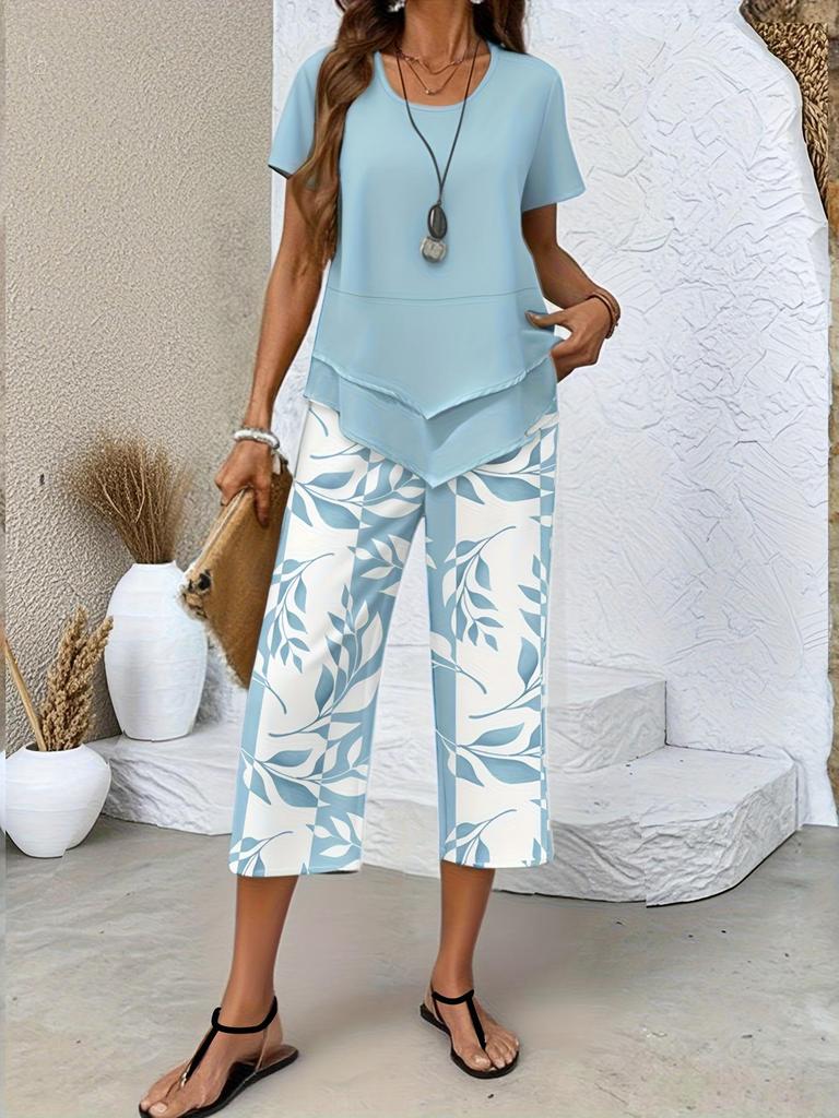 Completo Stampa Autunno Inverno 2026 per Donna: Elegante Completo Due Pezzi da Pendolare