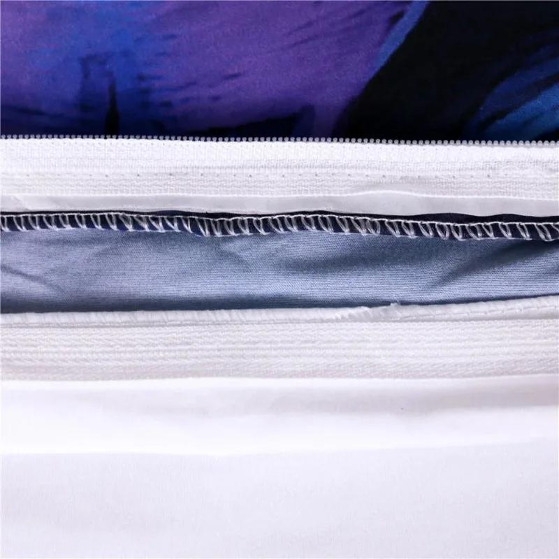 Comforter Microfiber Bed Set Animal 3D Nose Lion Head Queen Size Coloured Drawing Bedding Bed Set Luxury-No Bedsheet