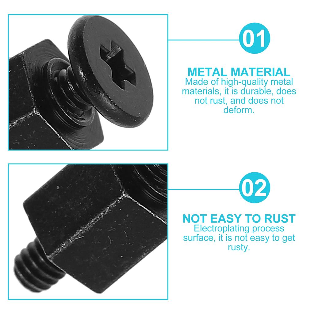 Pocket Hole Screws M2 Motherboard Laptops Computers Part Drawstring Black Metal SSD Hard Disk Mounting