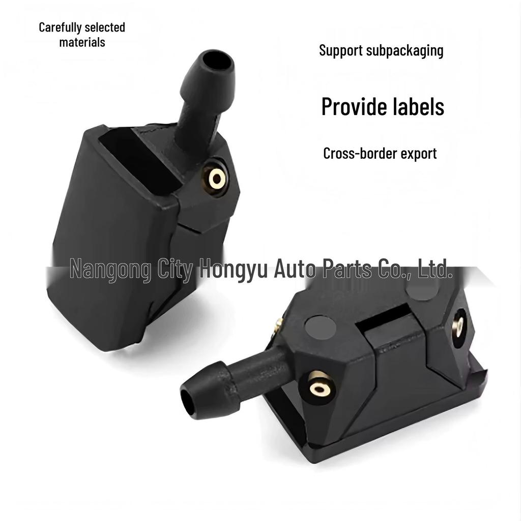 Adjustable Car Windshield Wiper Arm Nozzle, 4-Hole Spray, 8mm/9mm